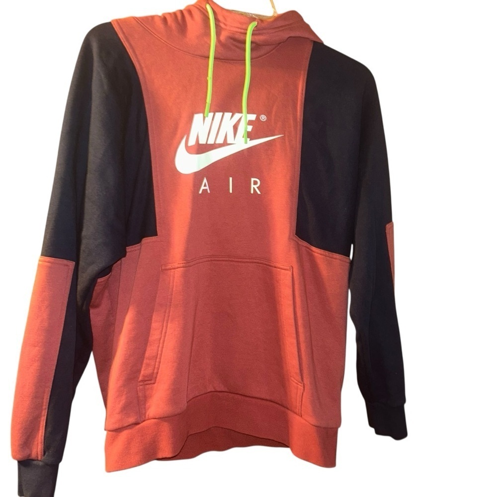 Men Nike Air ‘Get Over Your Fear of Heights’ Hoodie Large L Burgundy hoody
